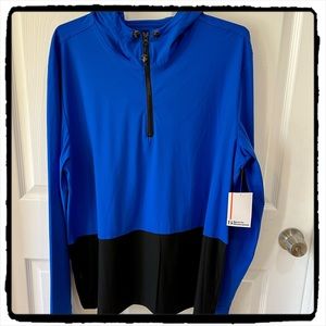 NWT Blue and Black Light Weight Hoodie